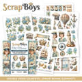 SCRAPBOYS Setz von 24Stk 15x15cm doppelseitigen Scrapbooking Papier - Old Marina- Pop up