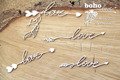 SCRAPINIEC Dekorpappe Die Cut Chipboard Dekoration Ornament, Boho Arrows 01