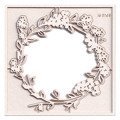 SCRAPINIEC Dekorpappe Die Cut Chipboard Dekoration Ornament, Boho Kranz 5148