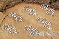 SCRAPINIEC Dekorpappe Die Cut Chipboard Dekoration Ornament, Bride to be 5588