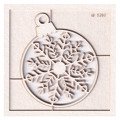 SCRAPINIEC Dekorpappe Die Cut Chipboard Dekoration Ornament, Christbaumkugel 280