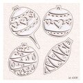 SCRAPINIEC Dekorpappe Die Cut Chipboard Dekoration Ornament, Christbaumkugel