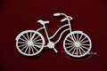 SCRAPINIEC Dekorpappe Die Cut Chipboard Dekoration Ornament, Fahrrad, Damenrad