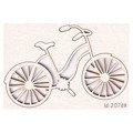 SCRAPINIEC Dekorpappe Die Cut Chipboard Dekoration Ornament, Fahrrad, Damenrad