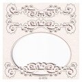 SCRAPINIEC Dekorpappe Die Cut Chipboard Dekoration Ornament, Fantasma Rahmen 4654