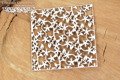 SCRAPINIEC Dekorpappe Die Cut Chipboard Dekoration Ornament, Hintergrund 5270