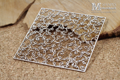 SCRAPINIEC Dekorpappe Die Cut Chipboard Dekoration Ornament, Hintergrund Ornamente