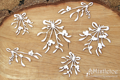 SCRAPINIEC Dekorpappe Die Cut Chipboard Dekoration Ornament, Mistel Mistletoe 4830