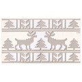 SCRAPINIEC Dekorpappe Die Cut Chipboard Dekoration Ornament, Nordic Border 4786