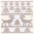 SCRAPINIEC Dekorpappe Die Cut Chipboard Dekoration Ornament, Nordic Border 4791