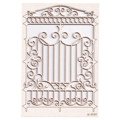 SCRAPINIEC Dekorpappe Die Cut Chipboard Dekoration Ornament, Pforte Gate 4930