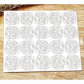 SCRAPINIEC Dekorpappe Die Cut Chipboard Dekoration Ornament, Rosenkranz Dekor 20 stk. 