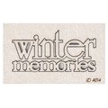 SCRAPINIEC Dekorpappe Die Cut Chipboard Dekoration Ornament, Winter memories