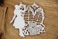 SCRAPINIEC Dekorpappe Die Cut Chipboard Dekoration Ornament, Wonderland 5387