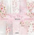 SCRAPandME 6Blatt 30,5x30,5cm doppelseitig Scrapbooking Papier 250g, Rosy Days