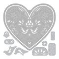 SIZZIX Stanzer Präge Stanzschablone Cutting Die, Lace Heart Herz 663582