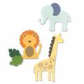 SIZZIX Stanzform Präge Stanzschablone Cutting Die, Basic Zoo Animals Löwe Elefant Giraffe