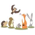 SIZZIX Stanzform Präge Stanzschablone Cutting Die, Forest Animals #1 Waldtiere