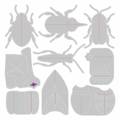 SIZZIX Stanzform Präge Stanzschablone Cutting Die,  Patterned Bugs insekten