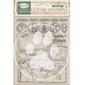 STAMPERIA Clear Stamps -  Art of Travelling mapa  koffer, reisen