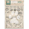 STAMPERIA Clear Stamps -  Art of Travelling mapa  koffer, reisen