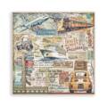 STAMPERIA Set 10 Blatt 20x20cm doppelseitig Scrapbooking Papier 190g, Art of Travelling