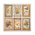 STAMPERIA Set 10 Blatt 20x20cm doppelseitig Scrapbooking Papier 190g, Golden Harmony