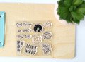 STUDIO FORT Transparenten Stempel Motivstempel - Donut Worry #49 donut