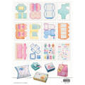 STUDIO LIGHT - Papierset zur Herstellung von Taschen - Giftboxes paper Pad - Hip hip Hooray