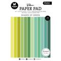 STUDIO LIGHT Set 24Blätter A5 Papierblock Scrapbooking Papier -  Unicolor Shades of Green