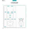 STUDIO LIGHT - Stanzform Präge Stanzschablone Cutting Die, Butterfly Card Kartenbasis Schmetterling