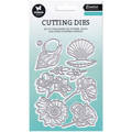 STUDIO LIGHT - Stanzform Präge Stanzschablone Cutting Die, Flower seashells Blumen, Muscheln