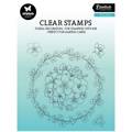 STUDIO LIGHT - Transparent Stempel Motivstempel Clear Stamp Big Circle runder Blumenrahmen