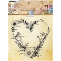 STUDIO LIGHT - Transparenter Stempel -   Wild Heart ein Herz aus Blumen