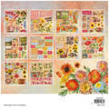 STUDIOLIGHT Set 20Blatt 20x20cm doppelseitig Scrapbooking Papier, Sunflower Kisses