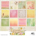 STUDIOLIGHT Set 36Blatt 20x20cm doppelseitig Scrapbooking Papier, Spring Meadow