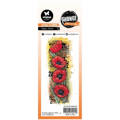 STUDIOLIGHT - Transparenten Stempel - Poppy flower Grunge collection Mohnblumen