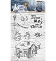 STUDIOLIGHT - Transparenten Stempel - Snowy Afternoon, Weihnachtsbaum, Schneemann, Schlitten