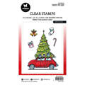 STUDIOLIGHT - Transparenter Stempel - Driving home, Weihnachtsbaum, Auto, 