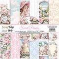 Set 12 Blatt 20x20 doppelseitig Scrapbooking Papier - SCRAPBOYS - Sweet Peonies