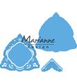 Stanzform Präge Stanzschablone Cutting Die - Marianne Design - Petras Dreieck - dreieckiger Rahmen und dekorative Ecke