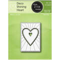 Stanzform Präge Stanzschablone Cutting Die - Poppystamps - Deco Shining Heart Rahmen