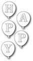 Stanzform Präge Stanzschablone Cutting Die - Poppystamps - Happy Balloons