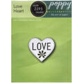 Stanzform Präge Stanzschablone Cutting Die - Poppystamps - Love Heart 