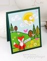 Stanzform Präge Stanzschablone Cutting Die - Poppystamps - Sly Fox / Fuchs