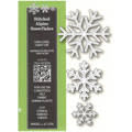 Stanzform Präge Stanzschablone Cutting Die - Poppystamps - Stitched Alpine Snowflakes