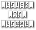 Stanzform Präge Stanzschablone Cutting Die - Poppystamps - Trick or Treat Banner Flags