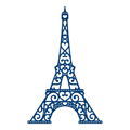Stanzform Präge Stanzschablone Cutting Die - Zerfetzte Spitze - Eiffelturm Eiffelturm Paris
