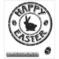 Stempel Transparent Stempel Motivstempel Clear Stamp - Happy Easter Frohe Ostern, Häschen