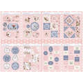 TPB Set 16 Blatt 20x20cm einseitig Scrapbooking Papier mit dekorativen Elementen 300g, Where Wild Roses Grow PTC1093